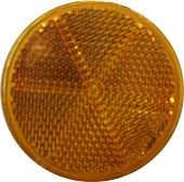 Светоотражатель d=60 желтый DOB-32 Z