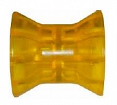 Ролик носовой  L=74 мм, D=73/50/14.5 мм PVC желтый