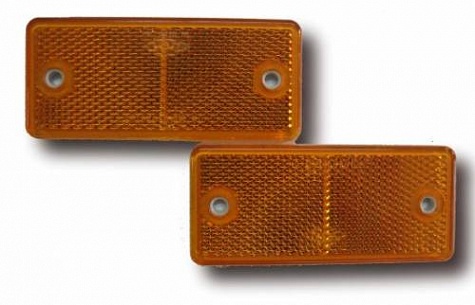Светоотражатель 90x40 желтый DOB-34Z