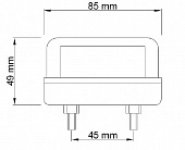 Фонарь подсветки номерного знака 83x40 FT-022