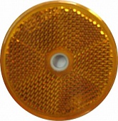 Светоотражатель d=60 желтый DOB-33 Z